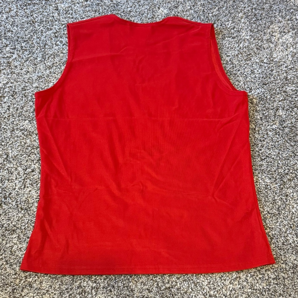 CDW Creative design works Red Sleeveless Women's crop Top L - Picture 5 of 5